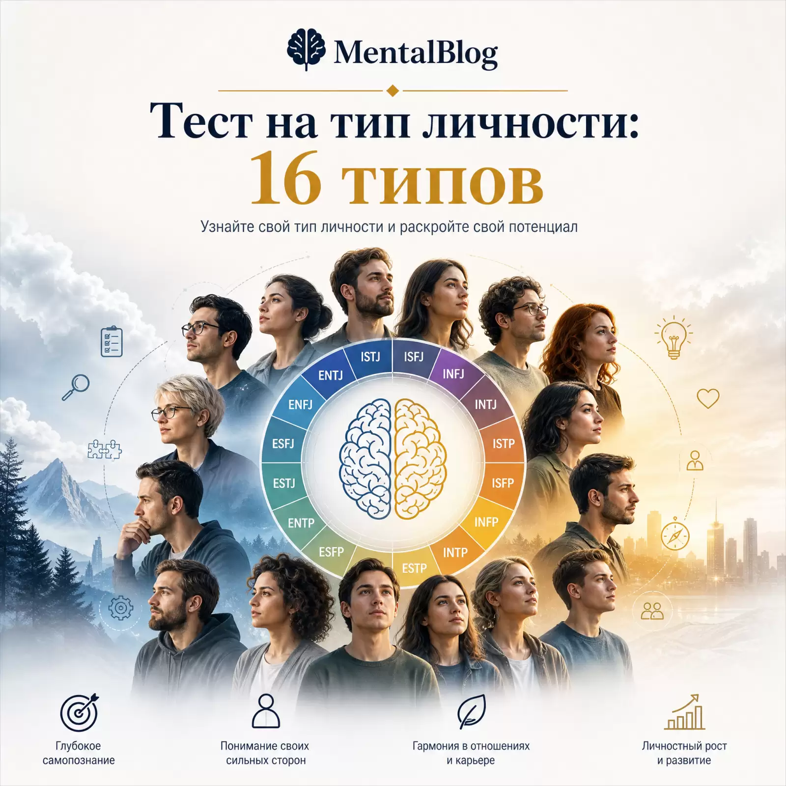 Тест на тип личности: 16 типов