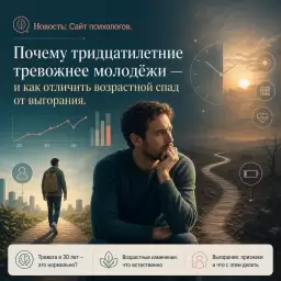 Почему тридцатилетние тревожнее молодёжи